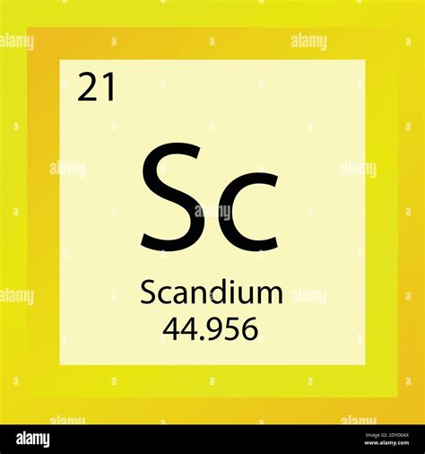 scandium atomic number|Scandium (Sc) [21] — Chemical Element — Periodic Table.